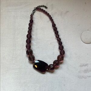 Elegant Purple Beaded Necklace